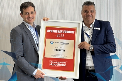 Pharmatechnik erneut ausgezeichnet mit "Apotheken-Favoriten 2025"